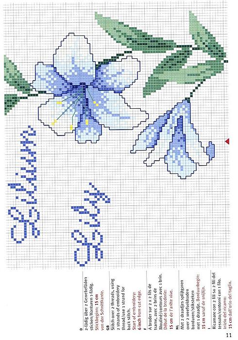 Schema punto croce Lilium 03