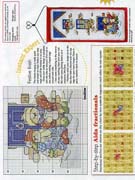 Schema punto croce Banner Orsetti 03