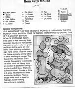 Schema punto croce Banner Topino Natalizio 02