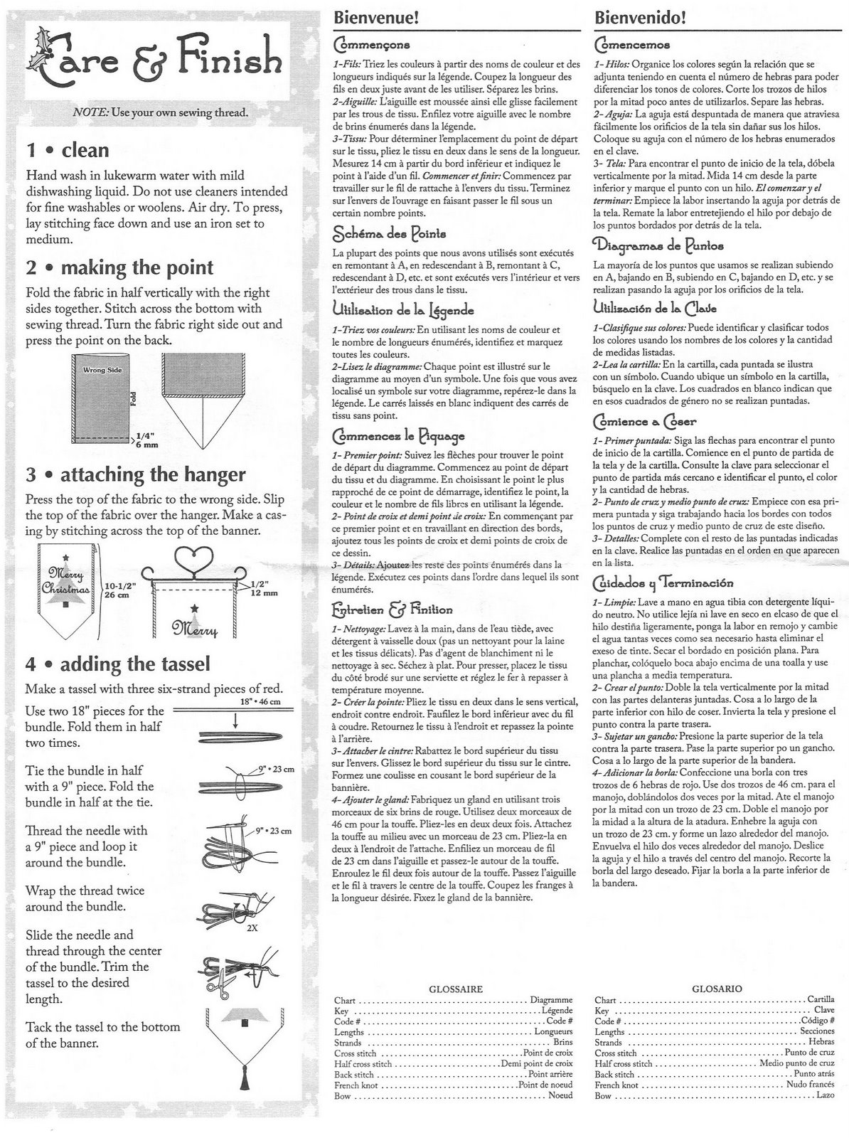 Schema punto croce We Believe 04
