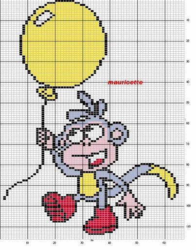 Schema punto croce Babouch