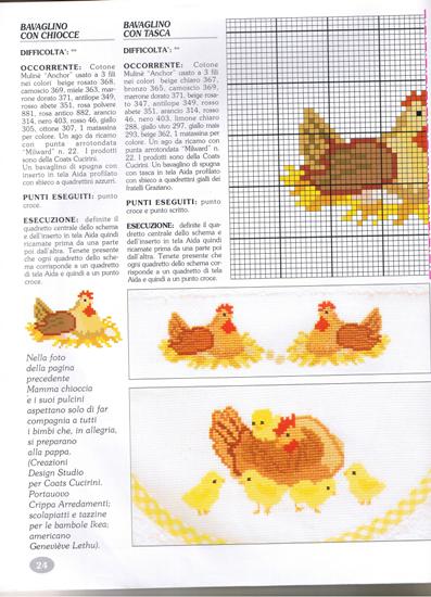 Schema punto croce Chioccia 1