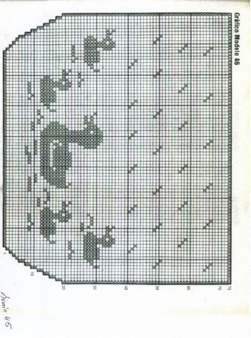 Schema punto croce Ochette