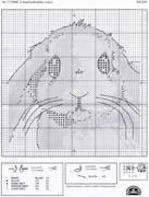 Schema punto croce Coniglietto 5