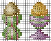 Schema punto croce Portauovo
