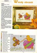 Schema punto croce Pulcino Farfalla