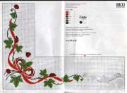 Schema punto croce Tovaglietta Coccinelle