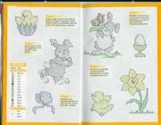 Schema punto croce Uova Pasquali 1