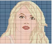 Schema punto croce Britney Spears