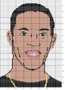 Schema punto croce Ronaldinho