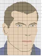 Schema punto croce Zinedine Zidane