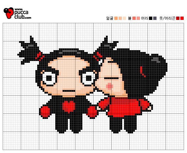 Schema punto croce Bacino