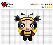 Schema punto croce Pucca Ape