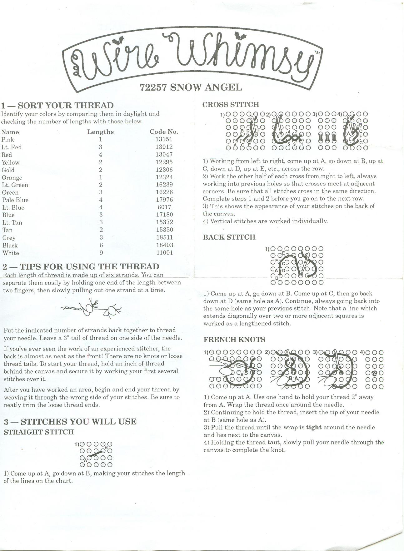 Schema punto croce Omino 12c