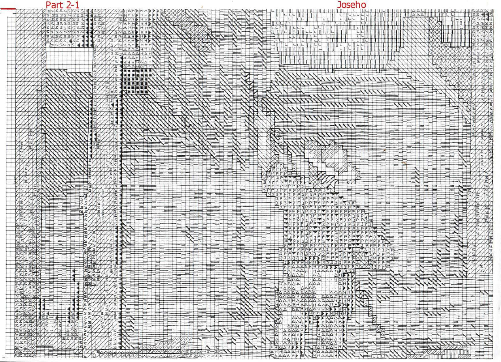 Schema punto croce Agriturismo 05