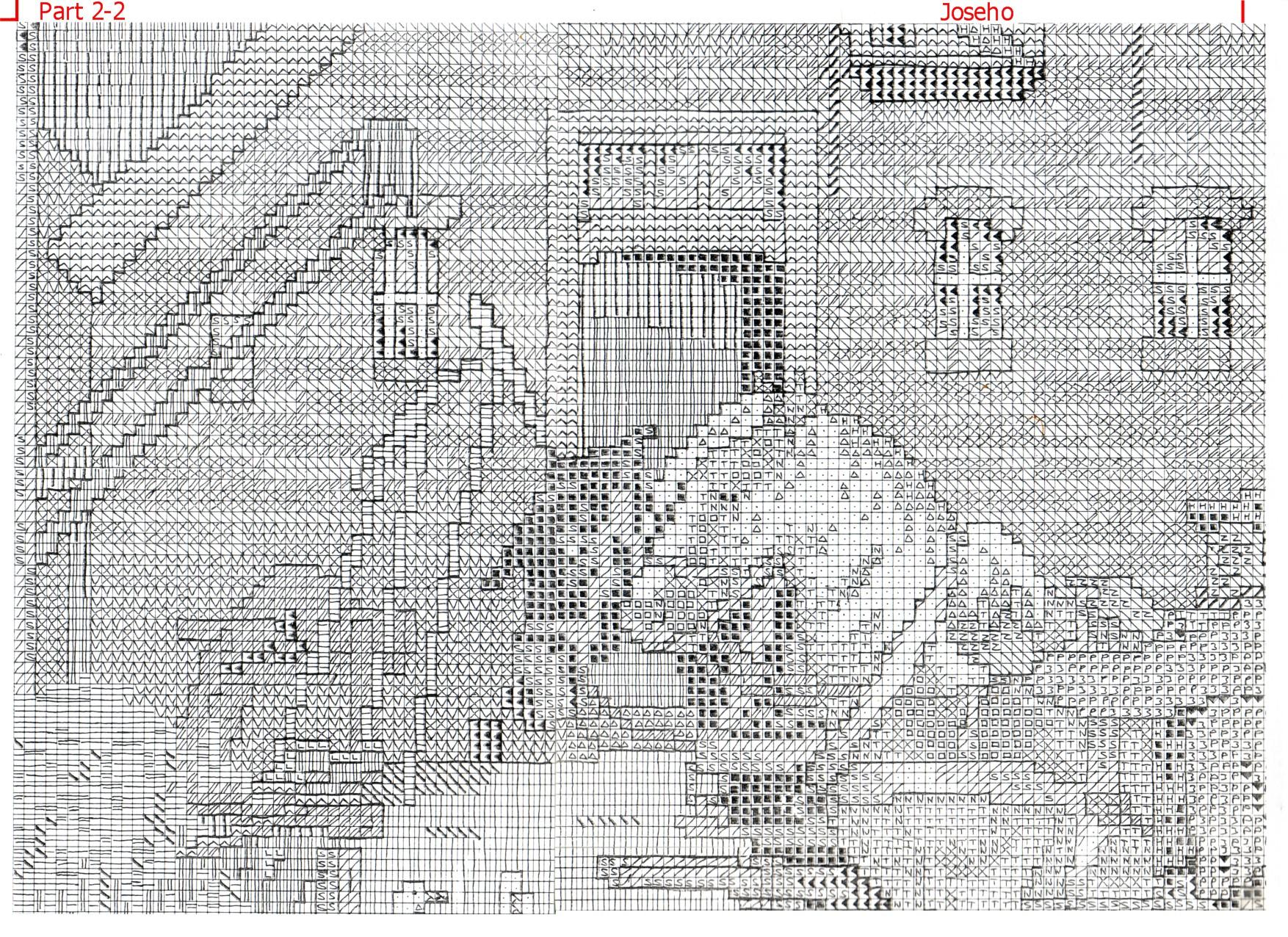 Schema punto croce Agriturismo 06