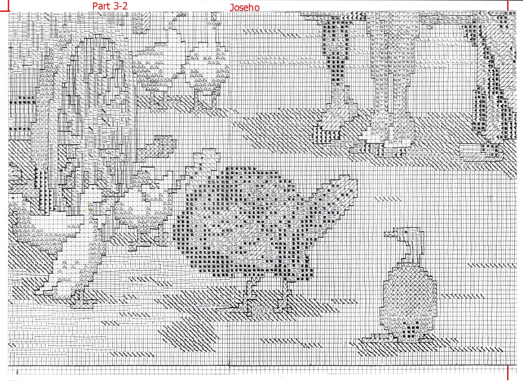 Schema punto croce Agriturismo 09