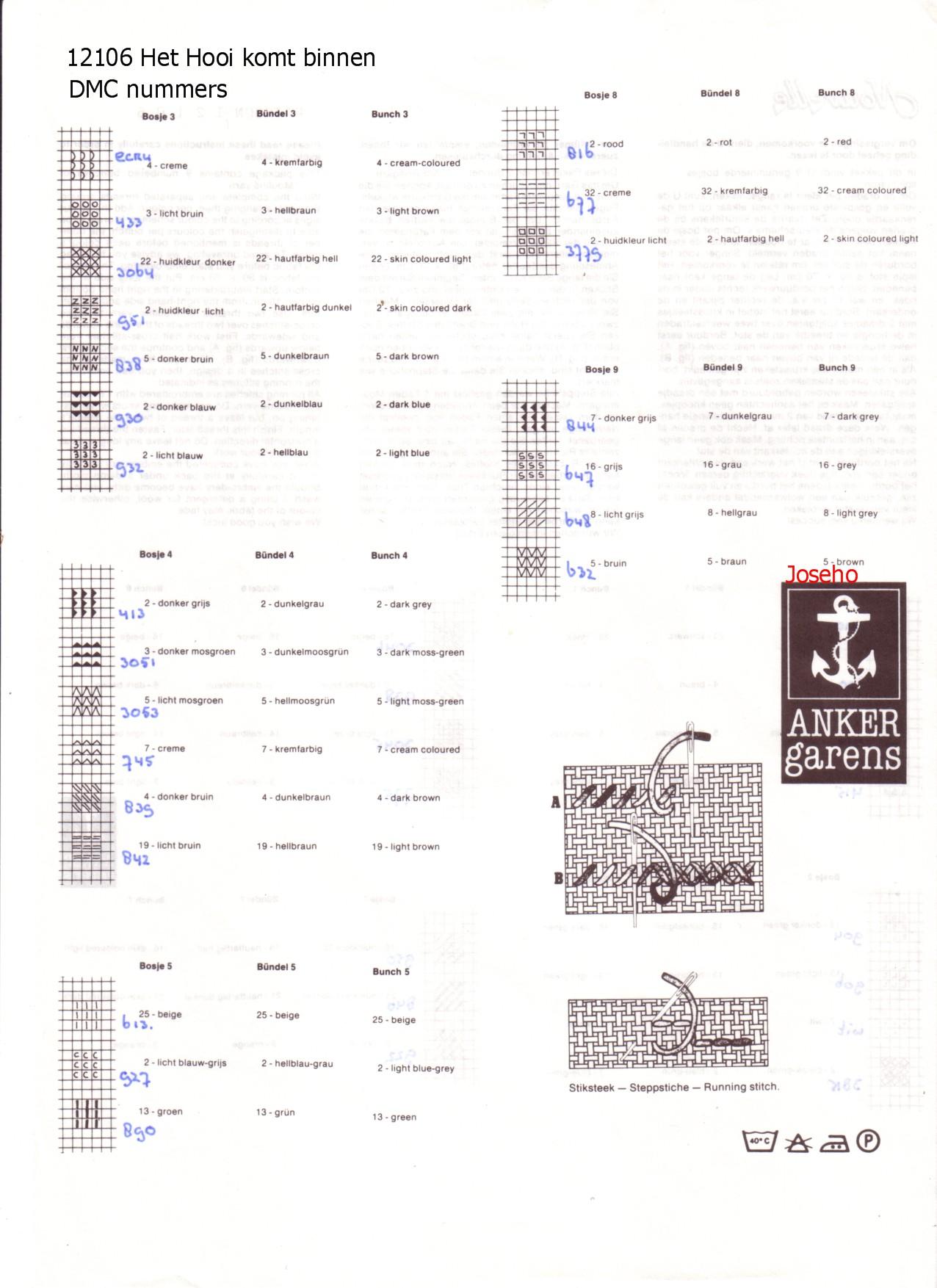 Schema punto croce Agriturismo 12