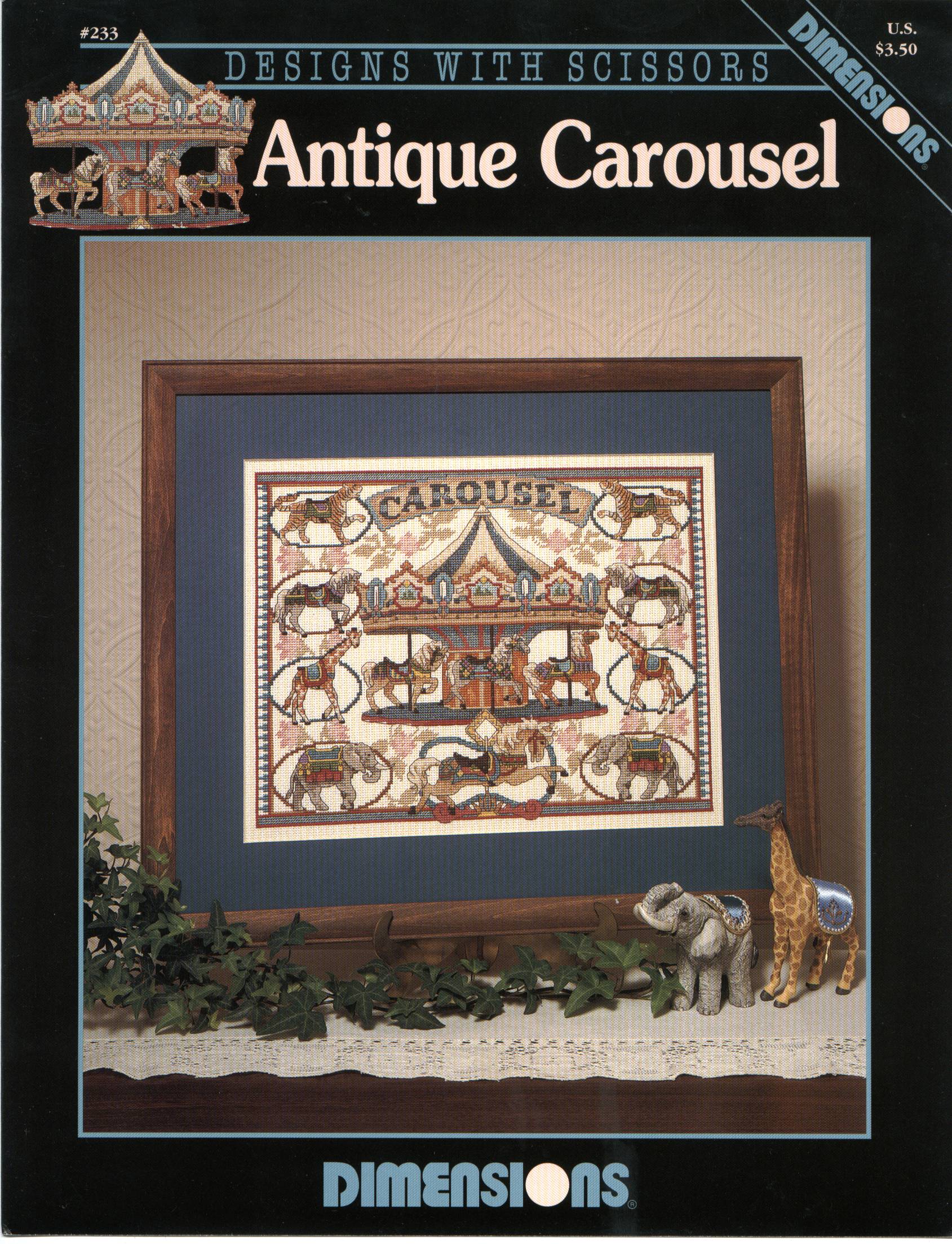 Schema punto croce Antique Carousel 01