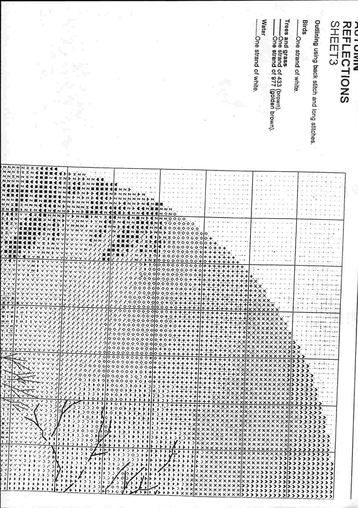 Schema punto croce Autum Reflections 06