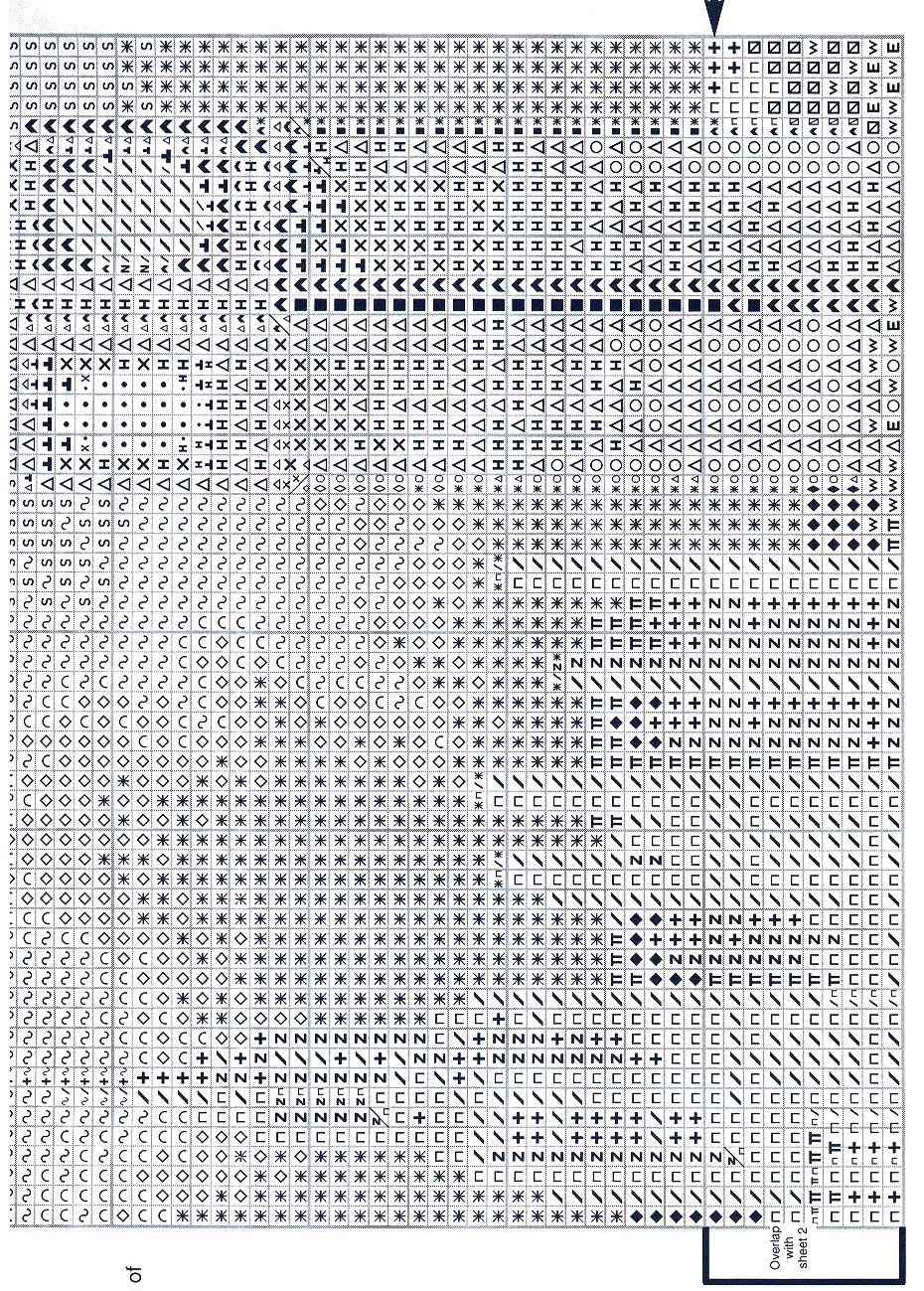 Schema punto croce Big Ben 03