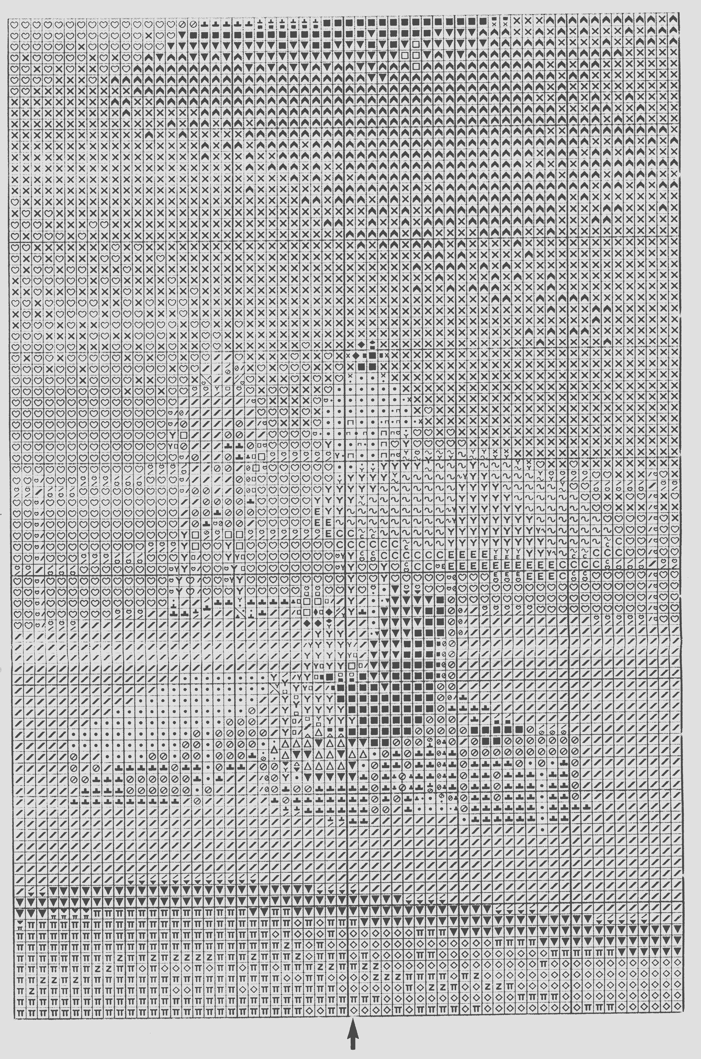 Schema punto croce Blu Waters 06