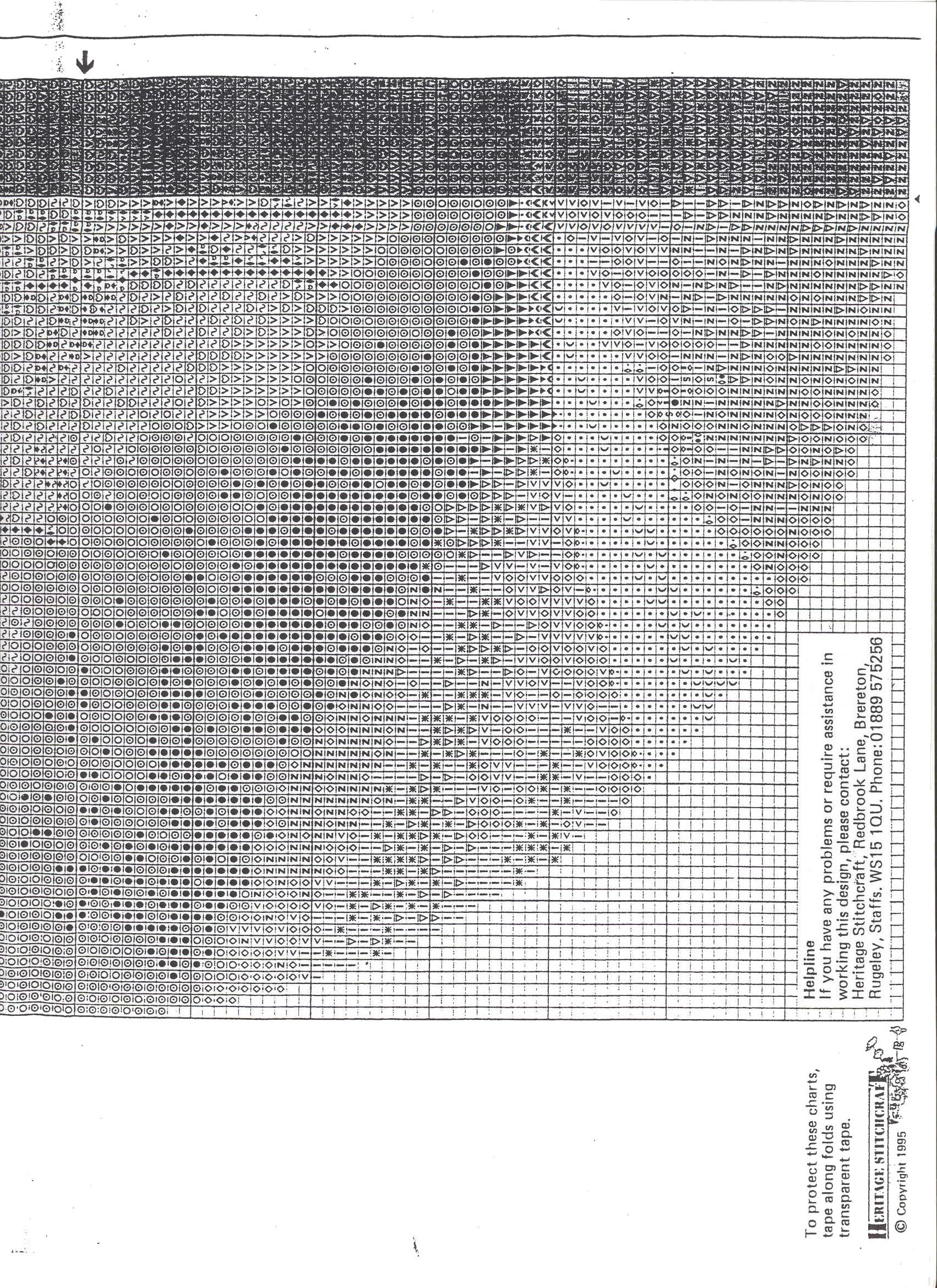 Schema punto croce Bluebell Lane 03