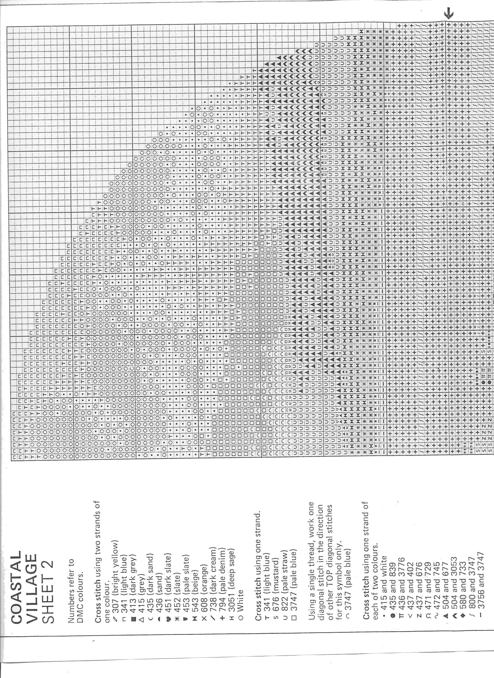 Schema punto croce Coastal Village 06