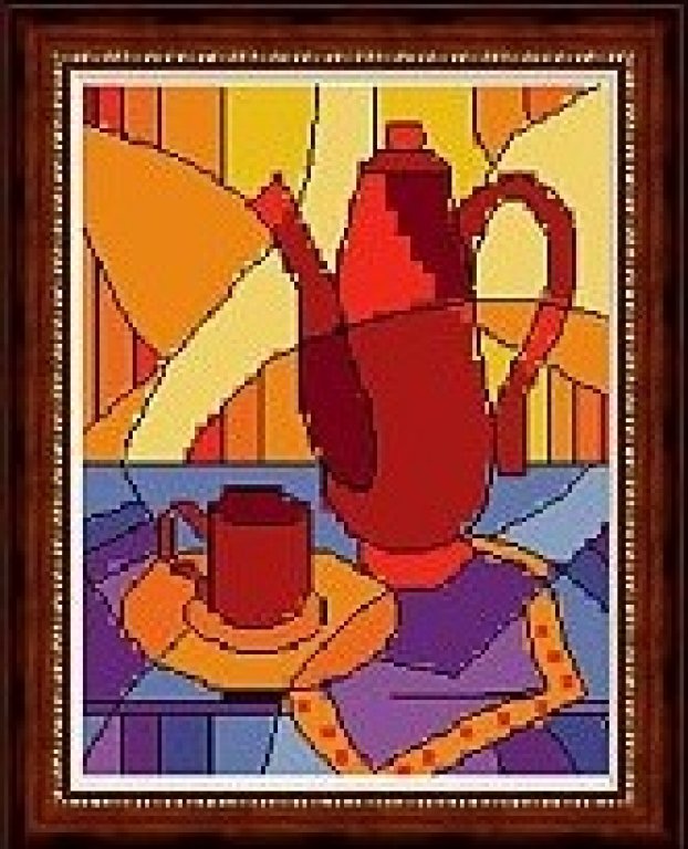 Schema punto croce Quadro Astratto 30