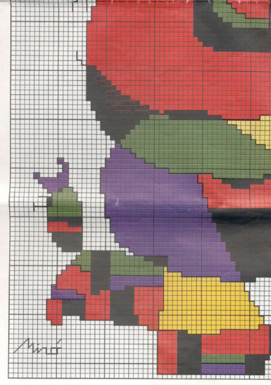 Schema punto croce Quadro Astratto 5