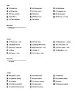 Schema punto croce Quadro Astratto 11 Legenda