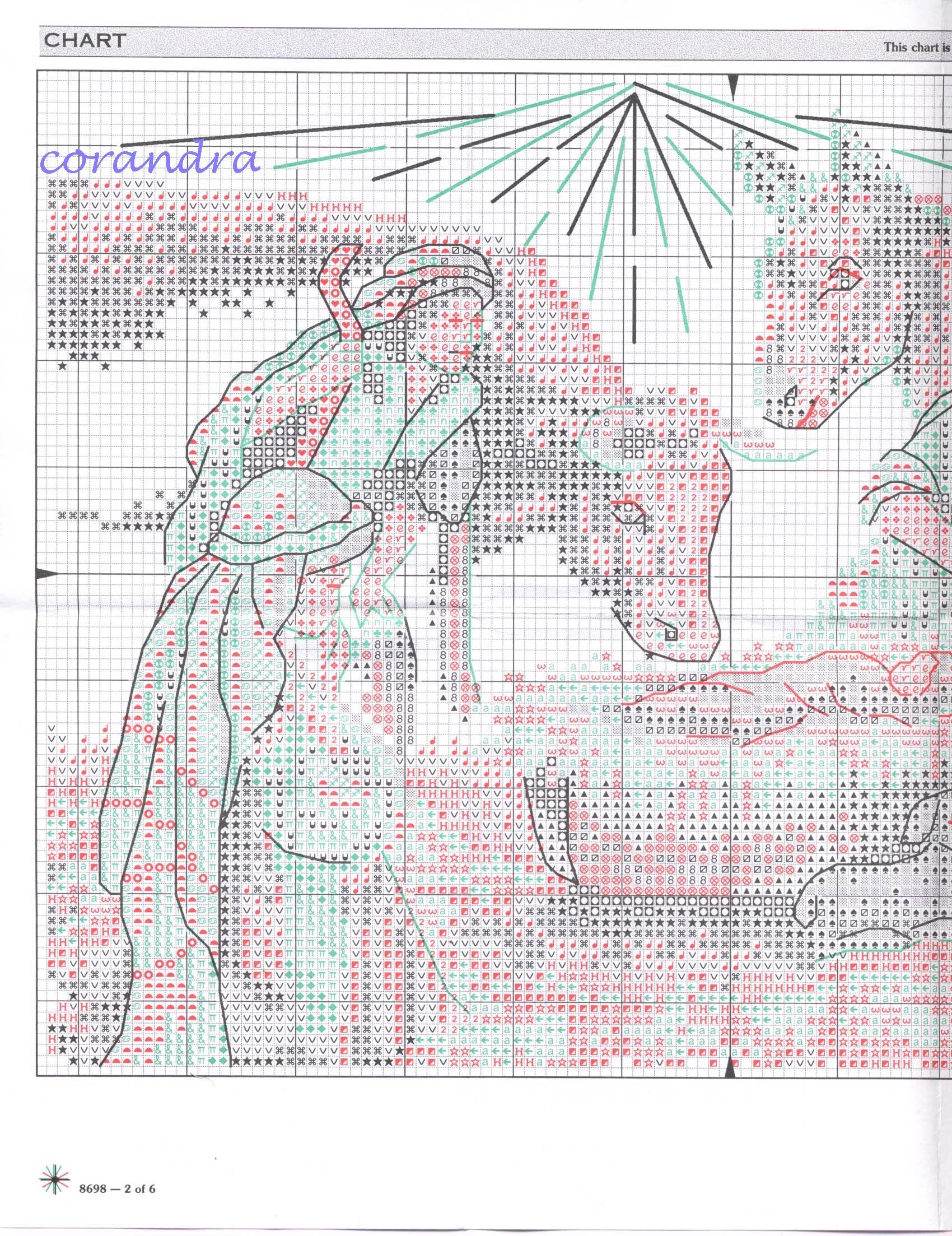Schema punto croce Adorazione Magi 02