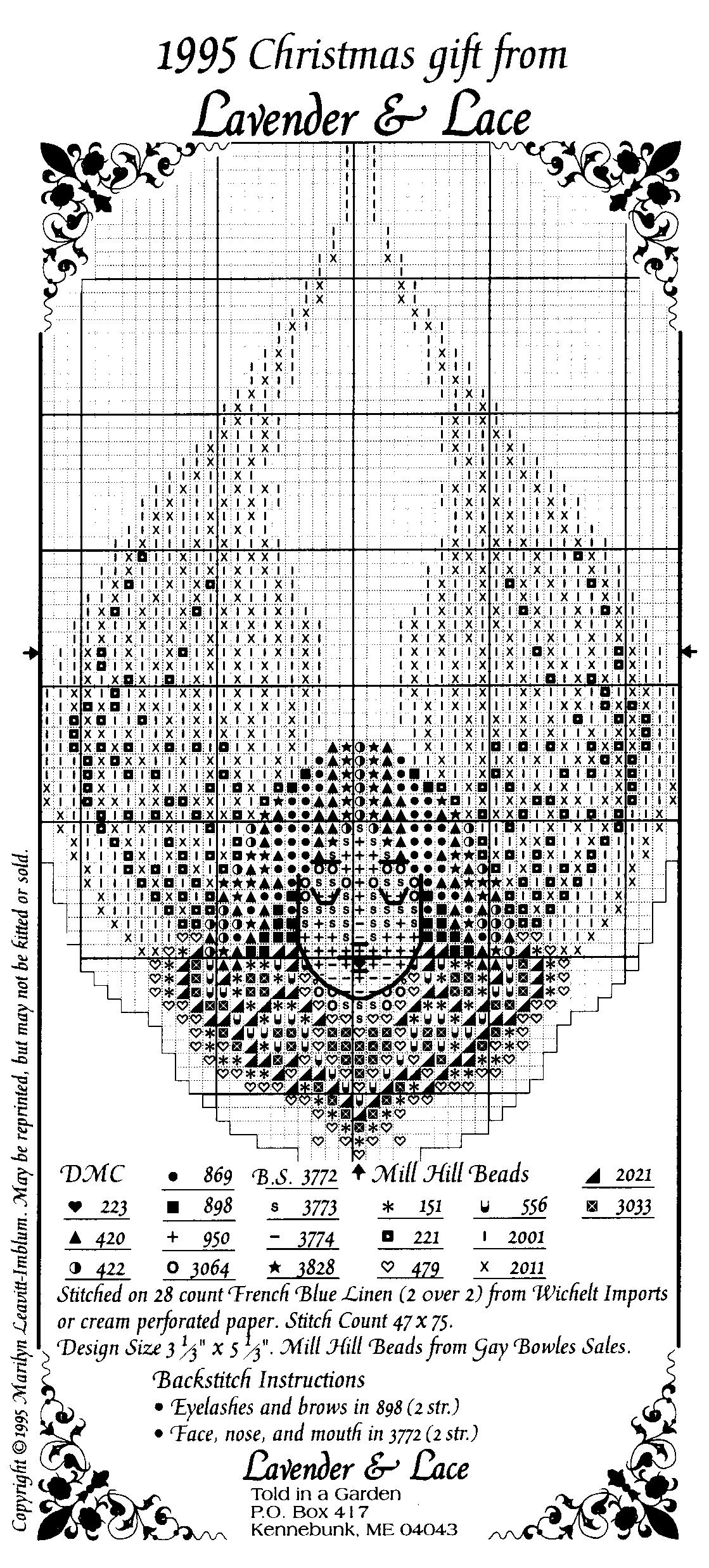 Schema punto croce Angel
