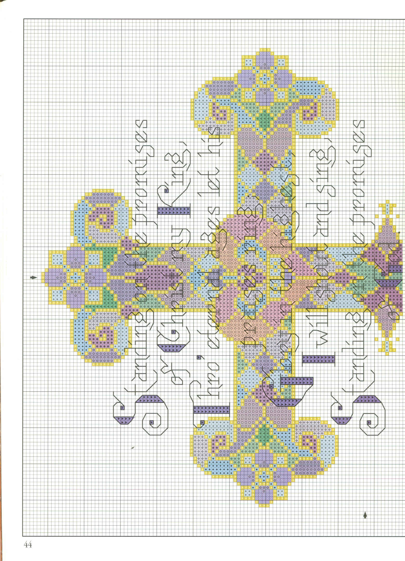 Schema punto croce Best Loved Hims 44