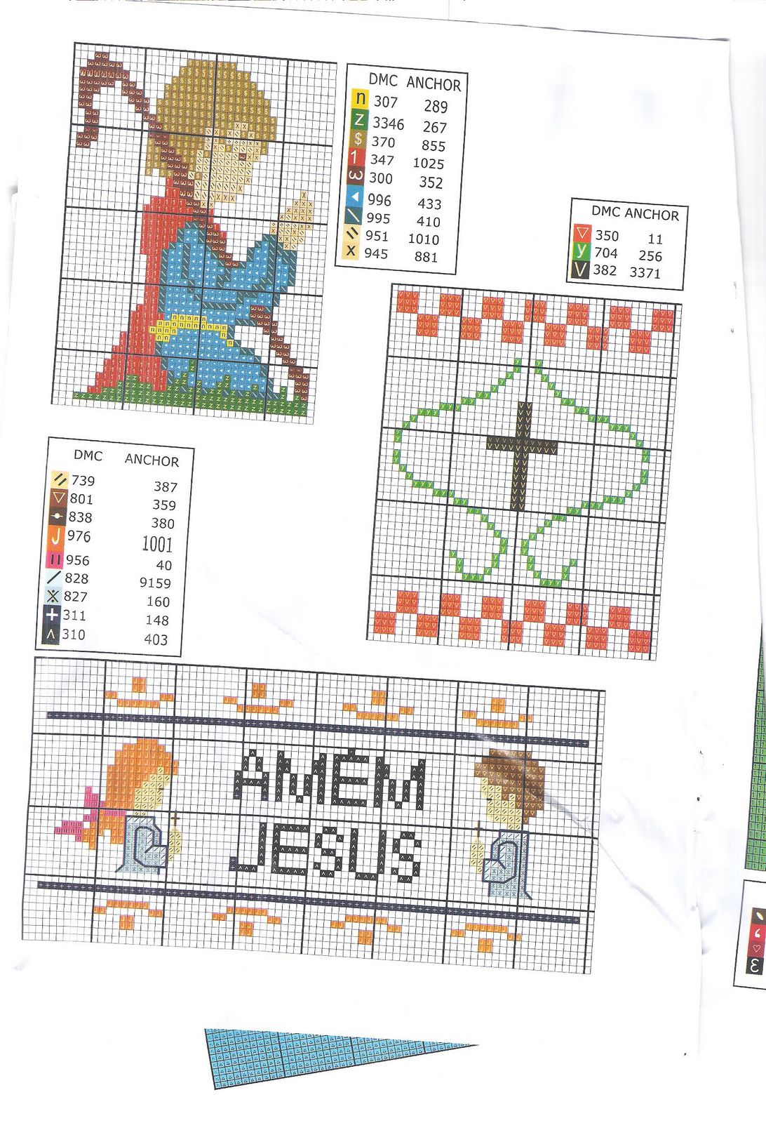 Schema punto croce Croce Pastorello