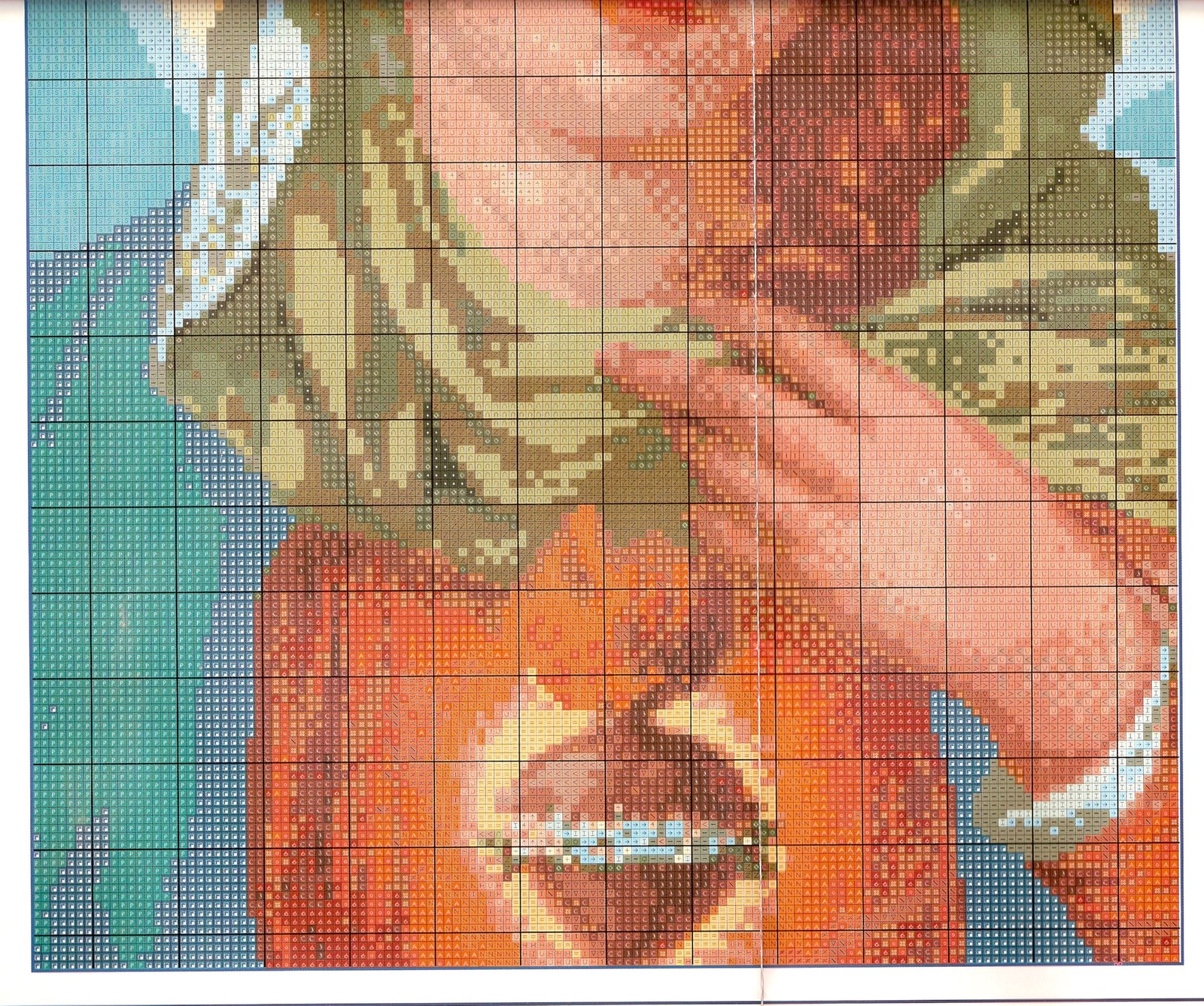 Schema punto croce Cuore Di Maria 04