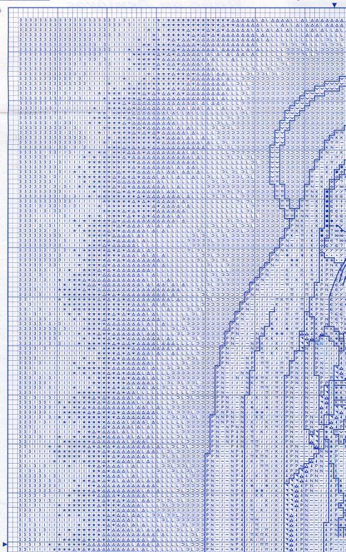 Schema punto croce Fatima 05