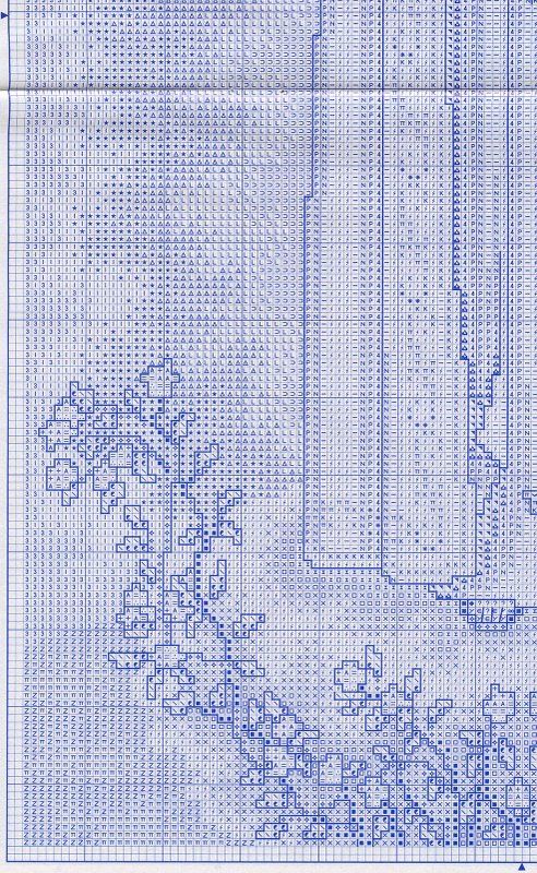 Schema punto croce Fatima 07