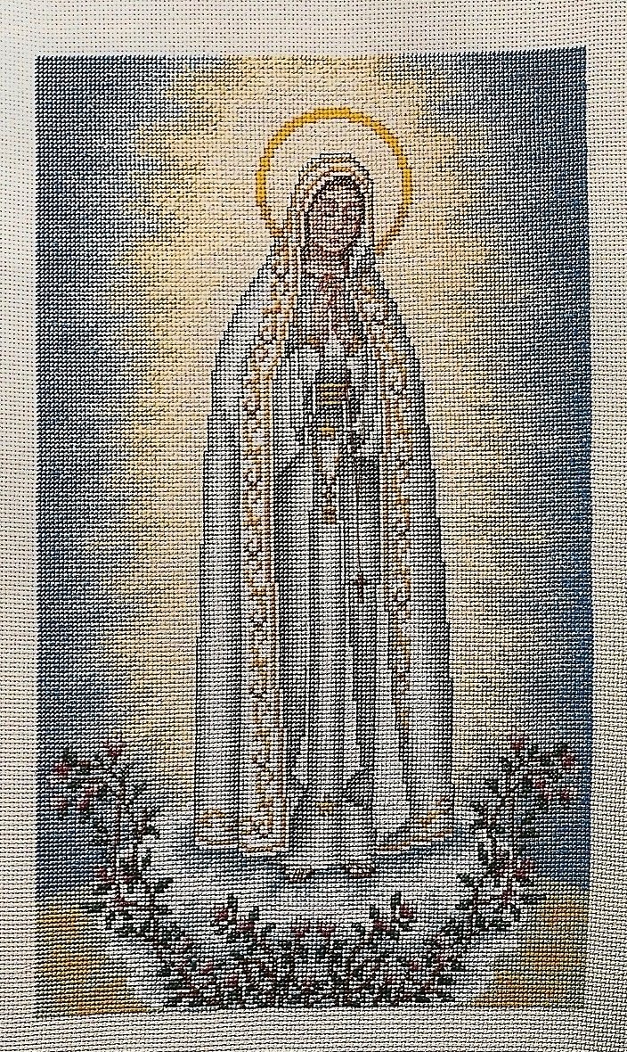 Schema punto croce Fatima 17