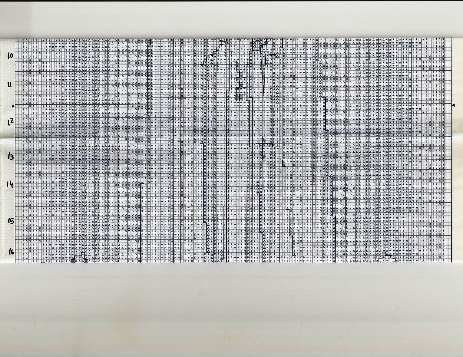 Schema punto croce Fatima 19