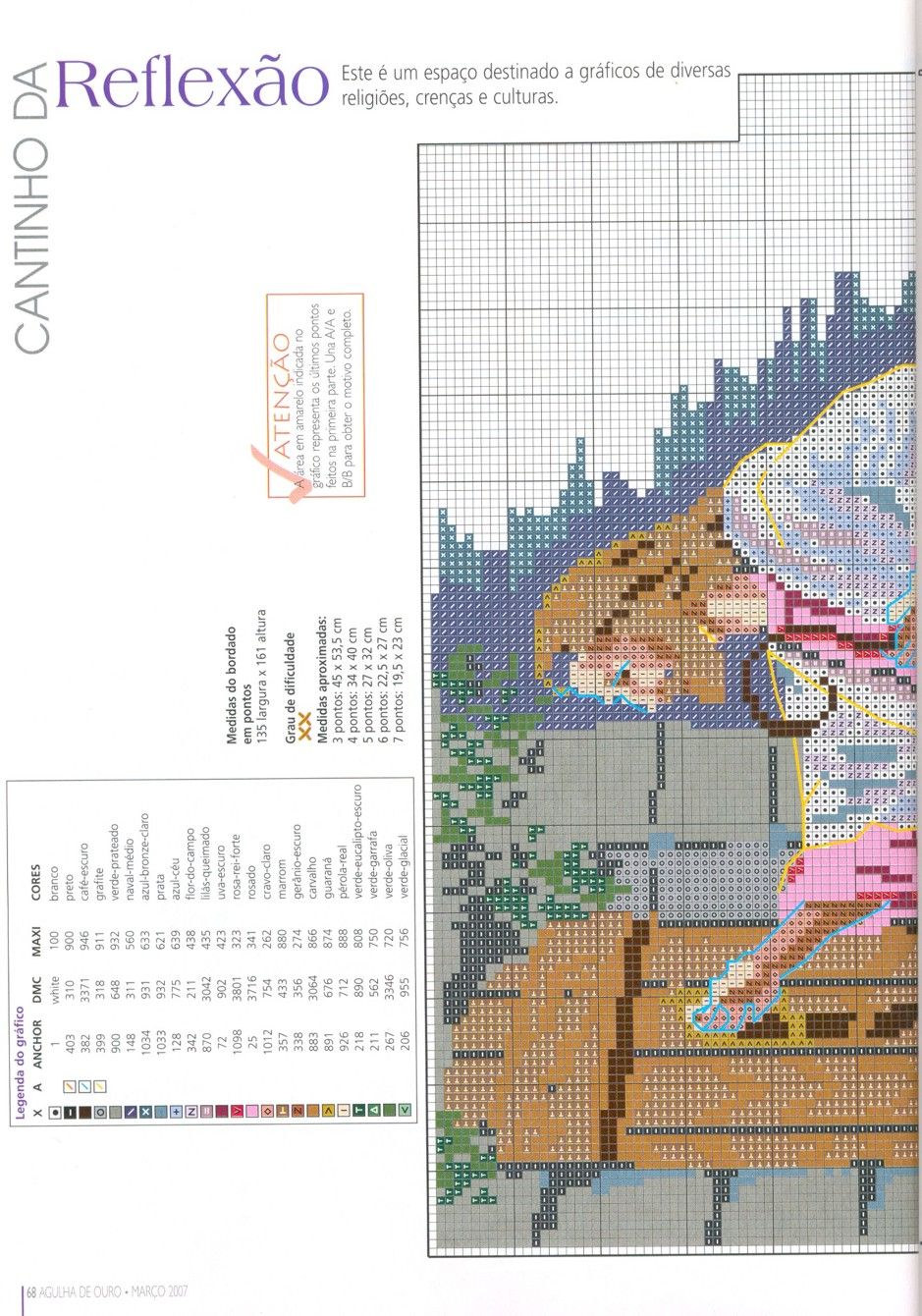 Schema punto croce Gesu 18
