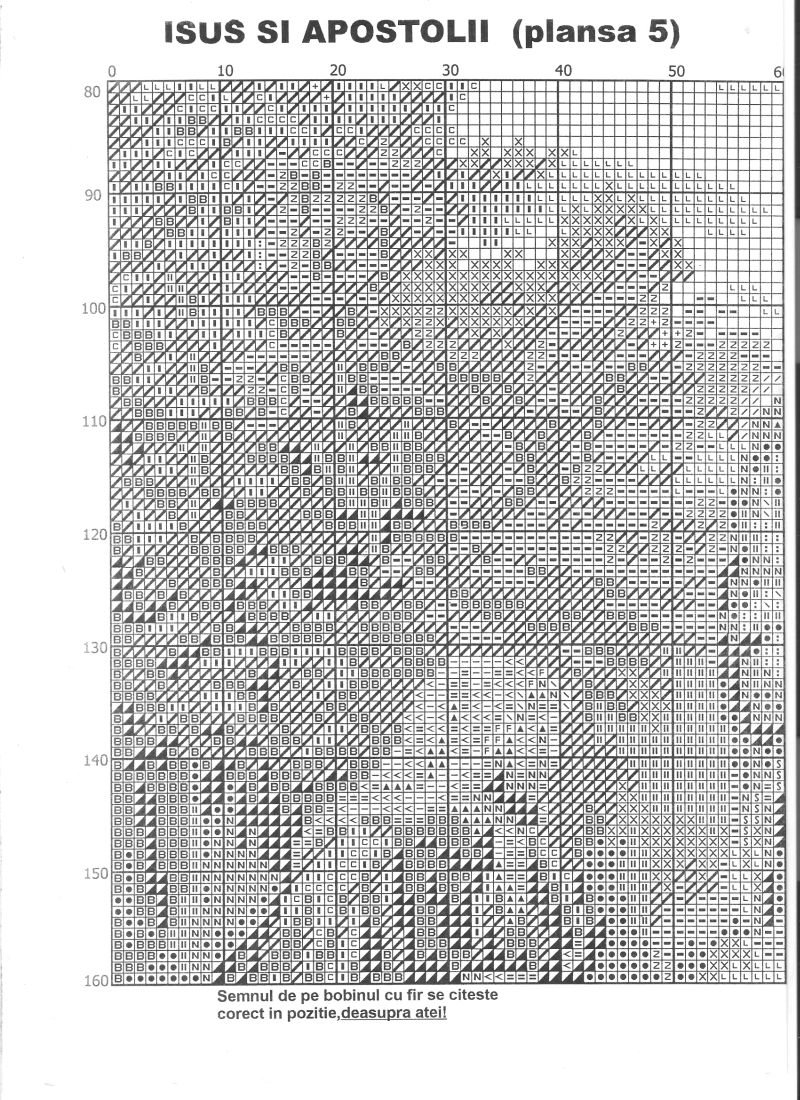 Schema punto croce Gesu Apostoli 11