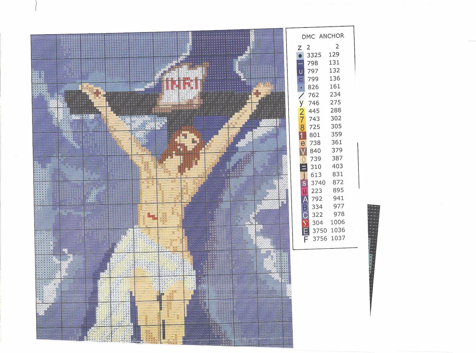 Schema punto croce Gesu Croce