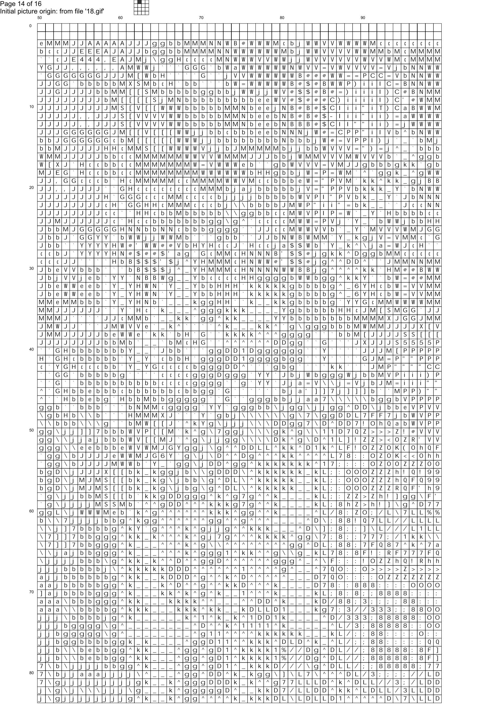 Schema punto croce Gesu Prega 14