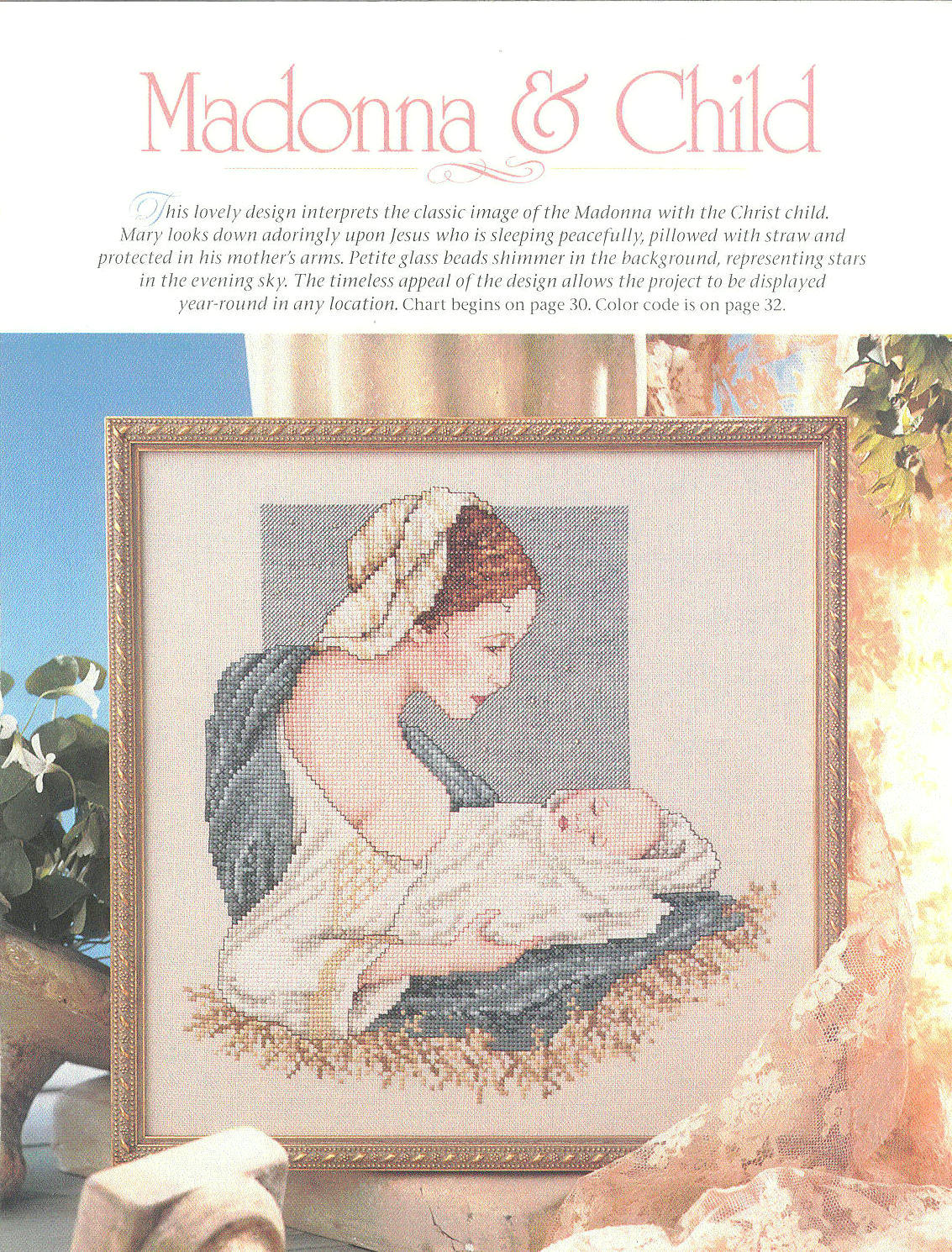 Schema punto croce Madonna And Child 01