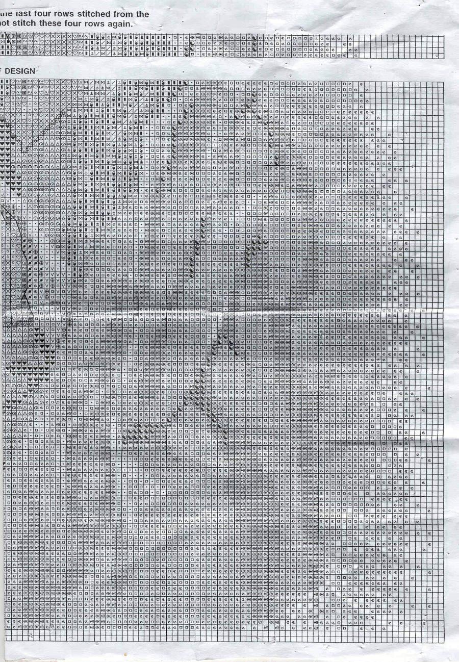 Schema punto croce Madonna Azzurra 05