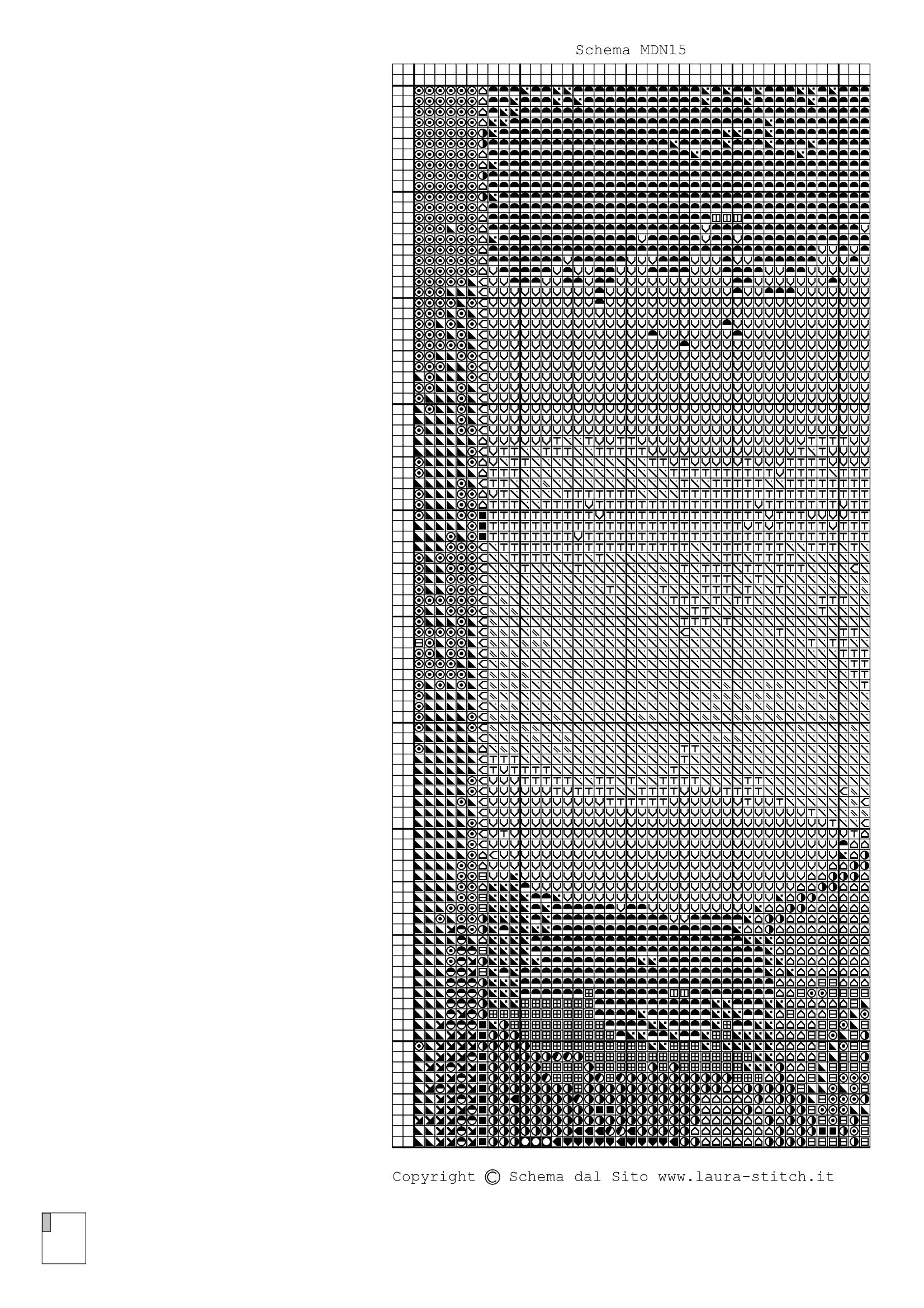 Schema punto croce Madonna Con Bambino 02