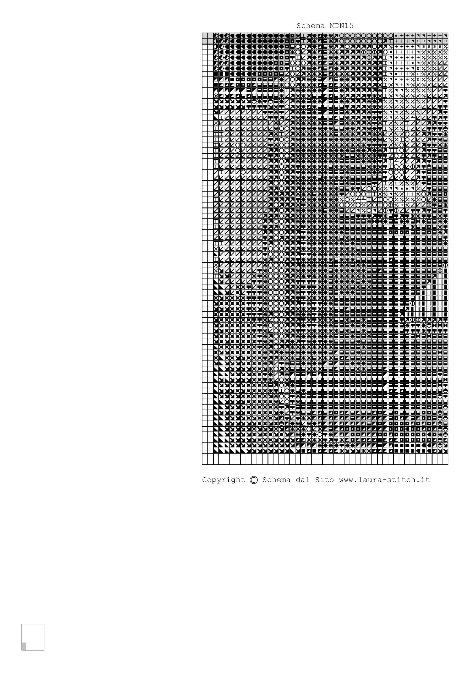 Schema punto croce Madonna Con Bambino 04