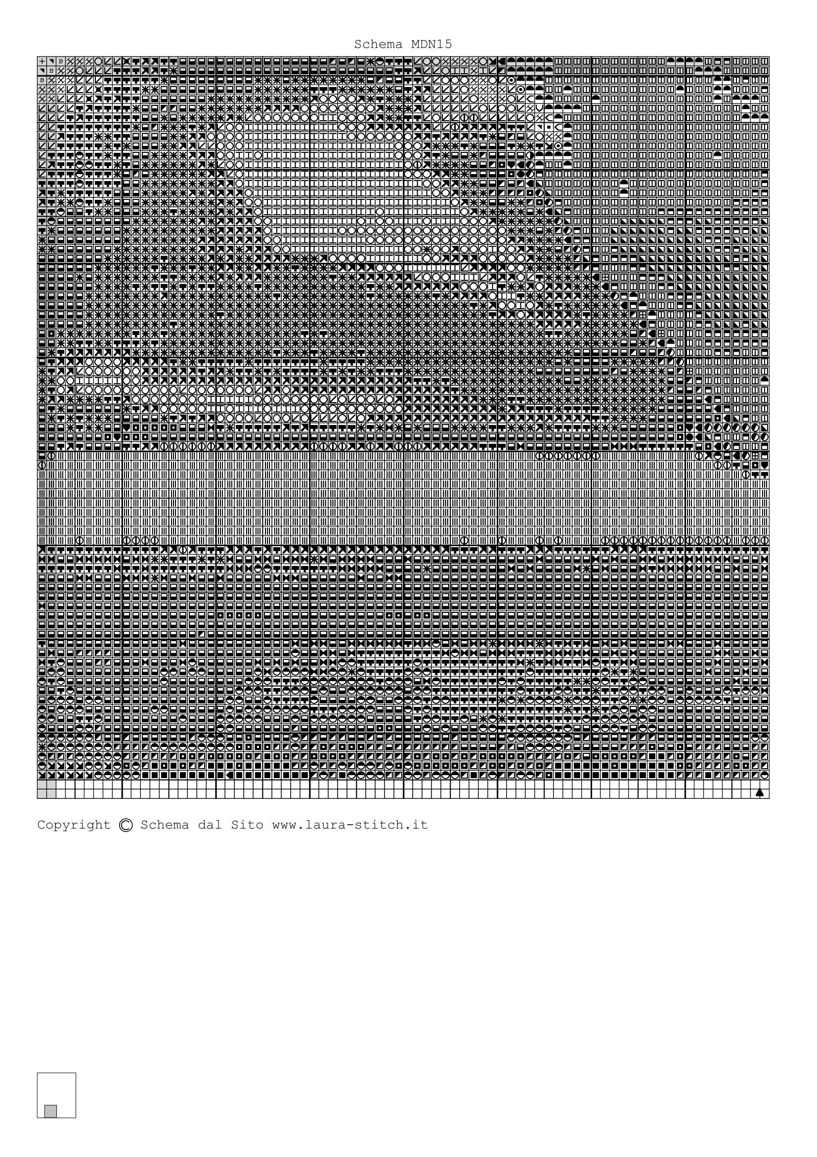 Schema punto croce Madonna Con Bambino 07