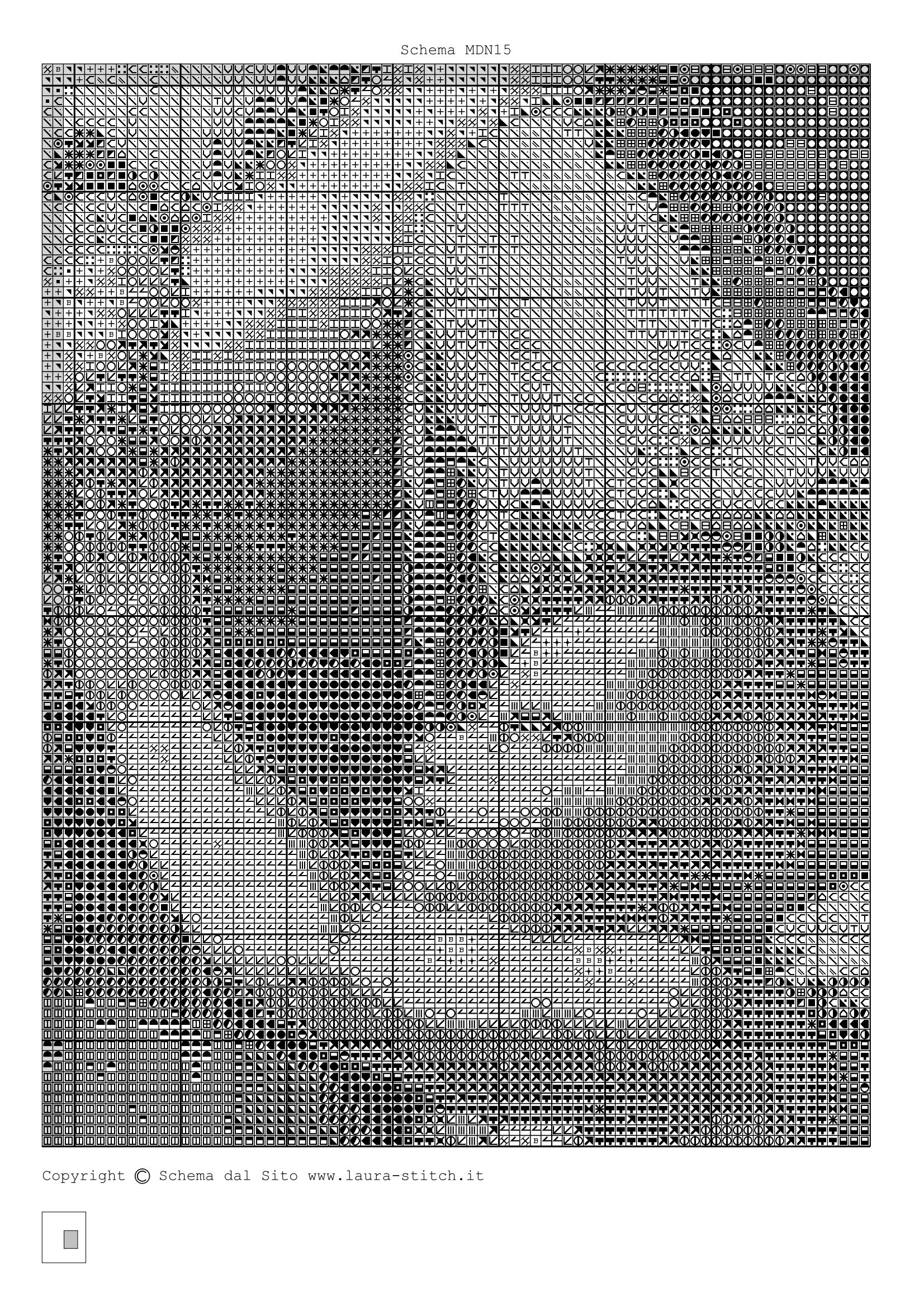 Schema punto croce Madonna Con Bambino 09